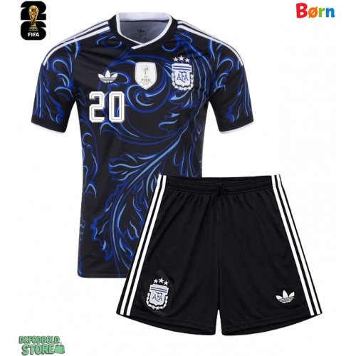 Argentina Alexis Mac Allister #20 Replika Babytøj Udebanesæt Børn VM 2026 Kortærmet (+ Korte bukser)